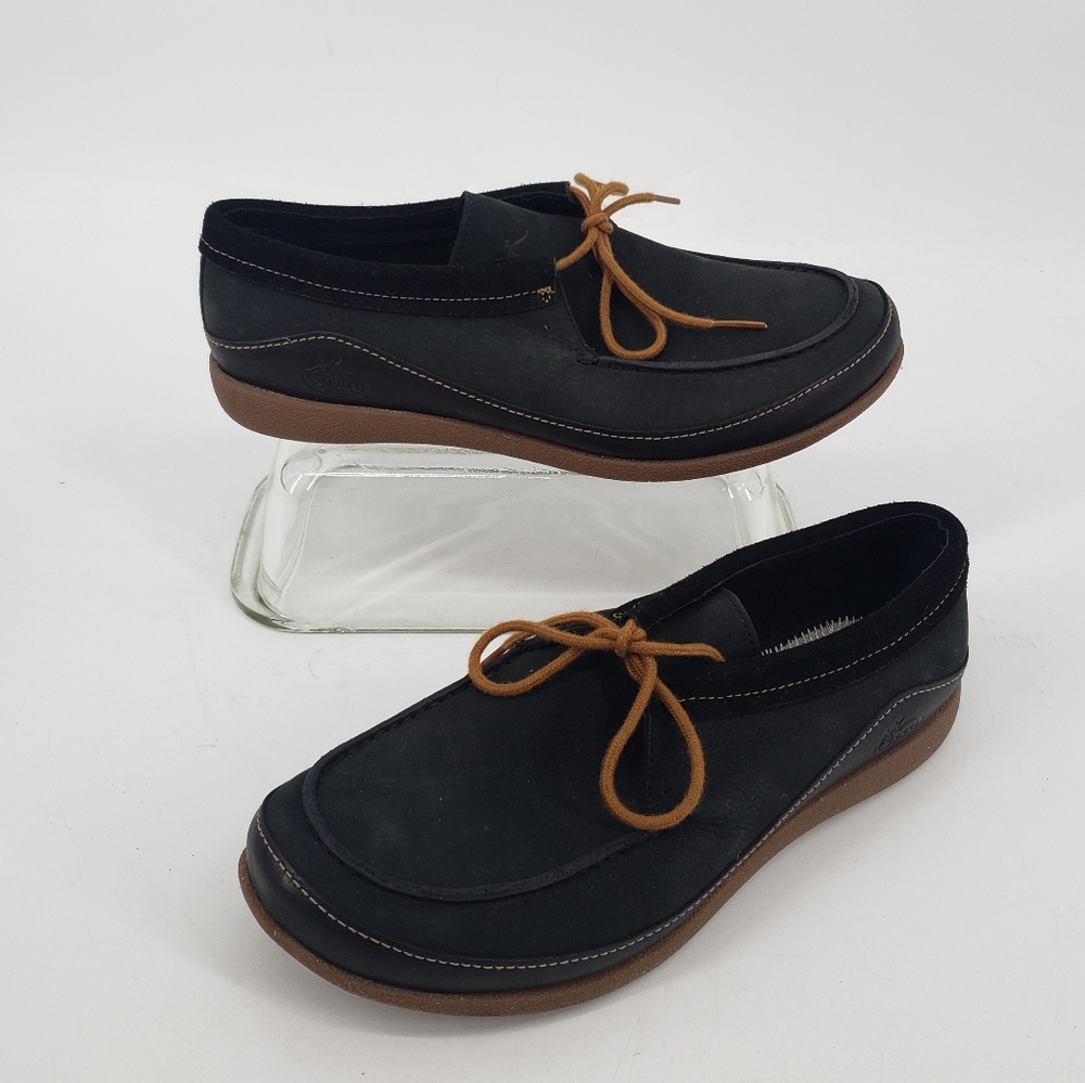 Chaco Black and Brown Women's Moccasins